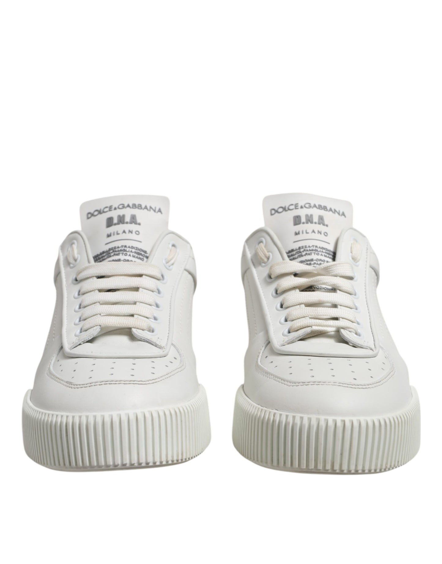 White Miami Leather Low Top Men Sneakers Shoes