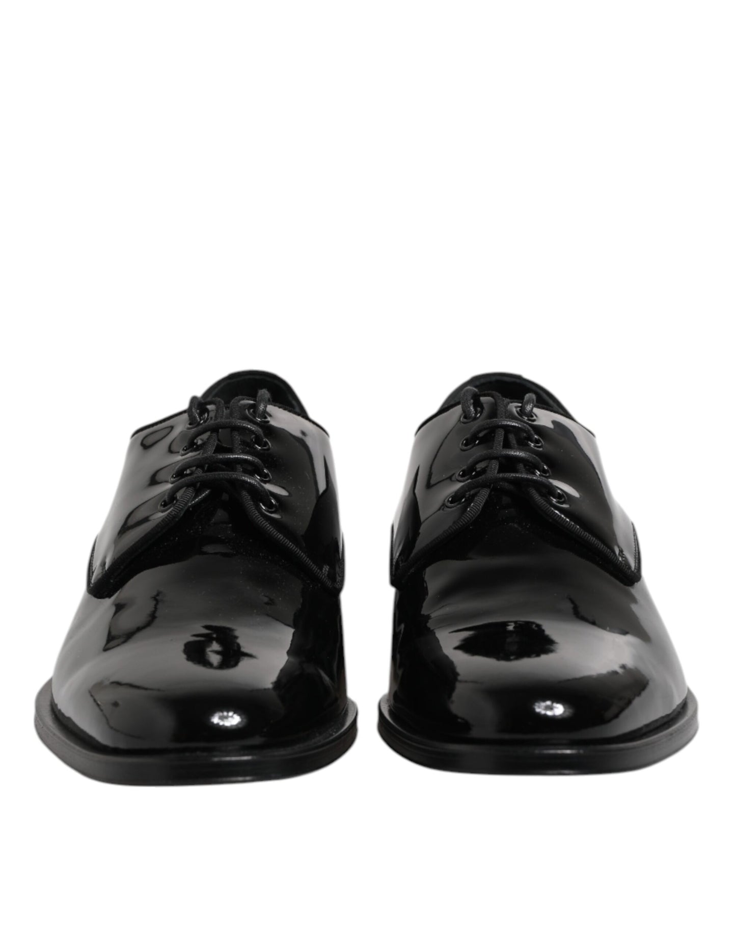 Black Patent Leather Derby Formal Dress Shoes