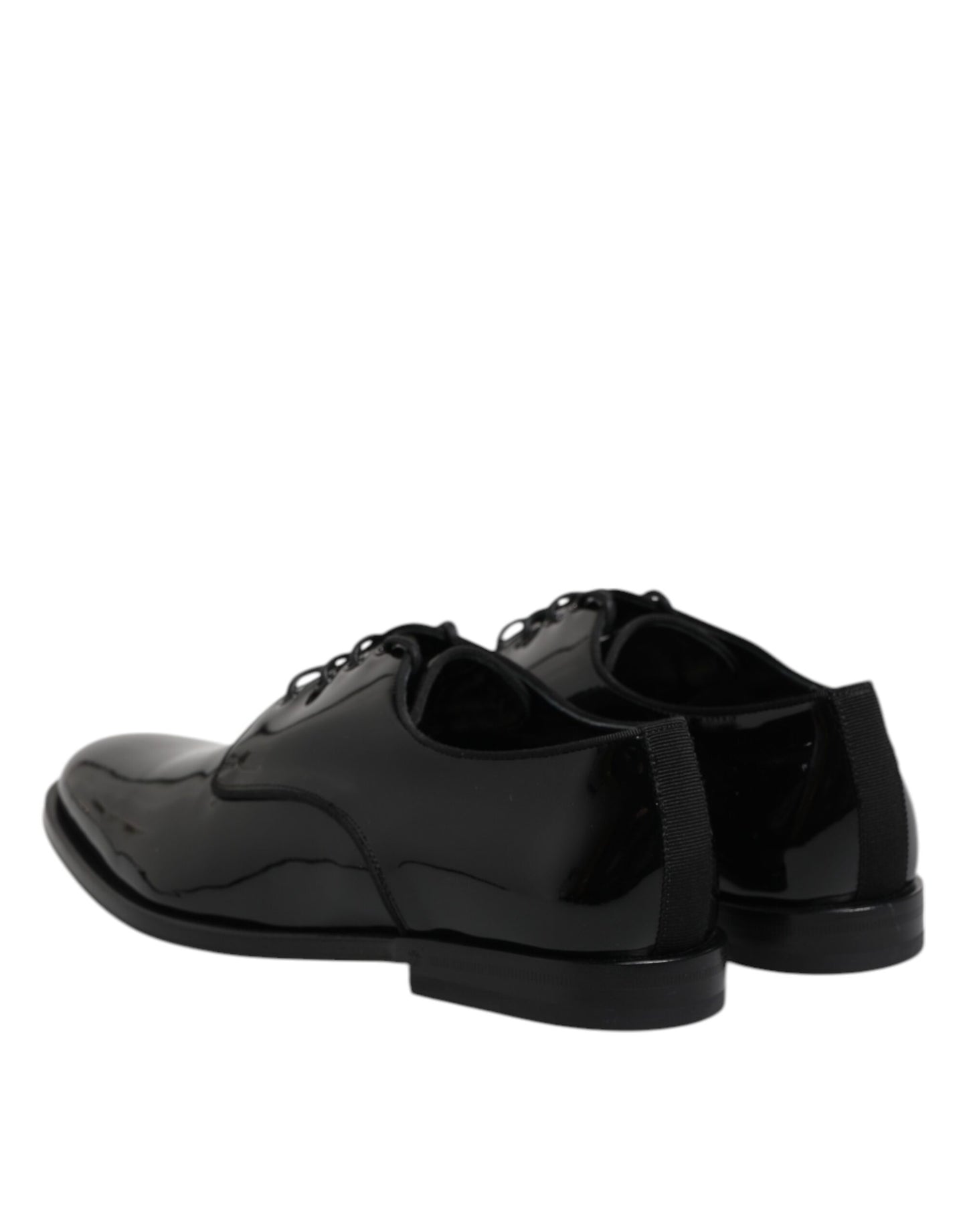 Black Patent Leather Derby Formal Dress Shoes