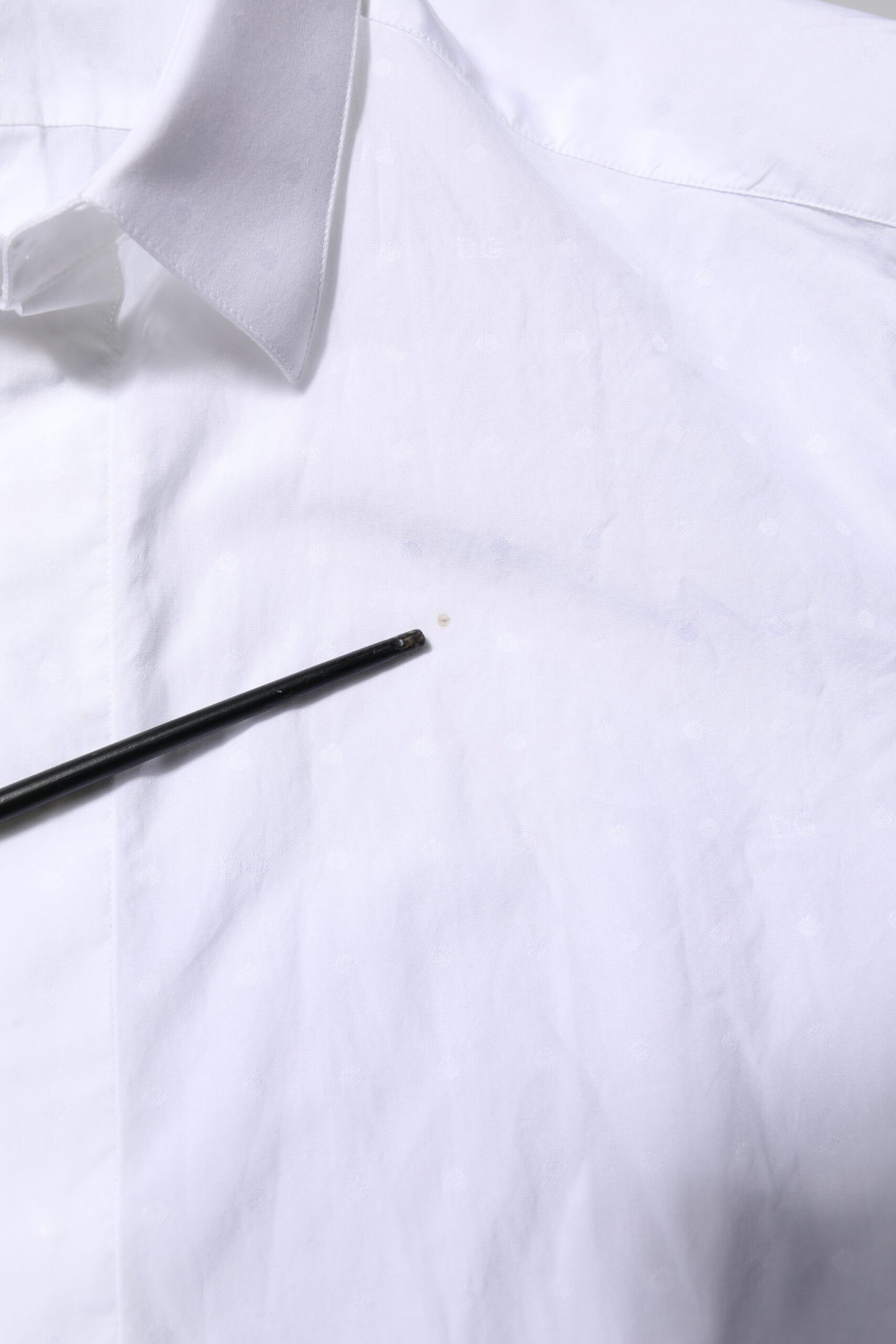 White Cotton GOLD Dress Formal Shirt