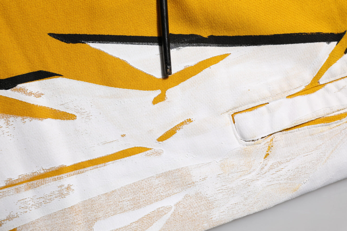 Yellow Cotton Printed Sweatpants Jogger Pants