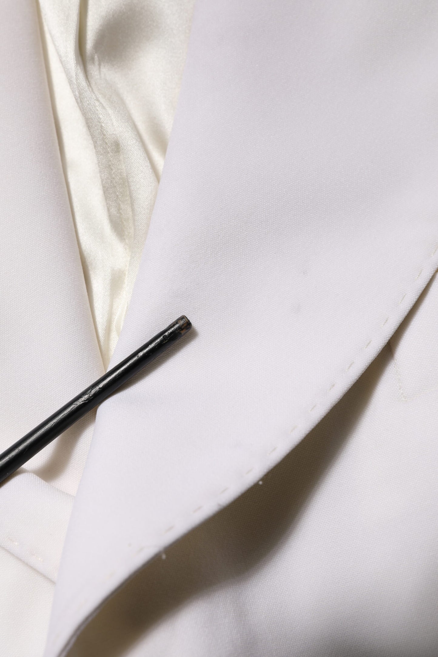 White Wool Single Breasted Women Coat Jacket