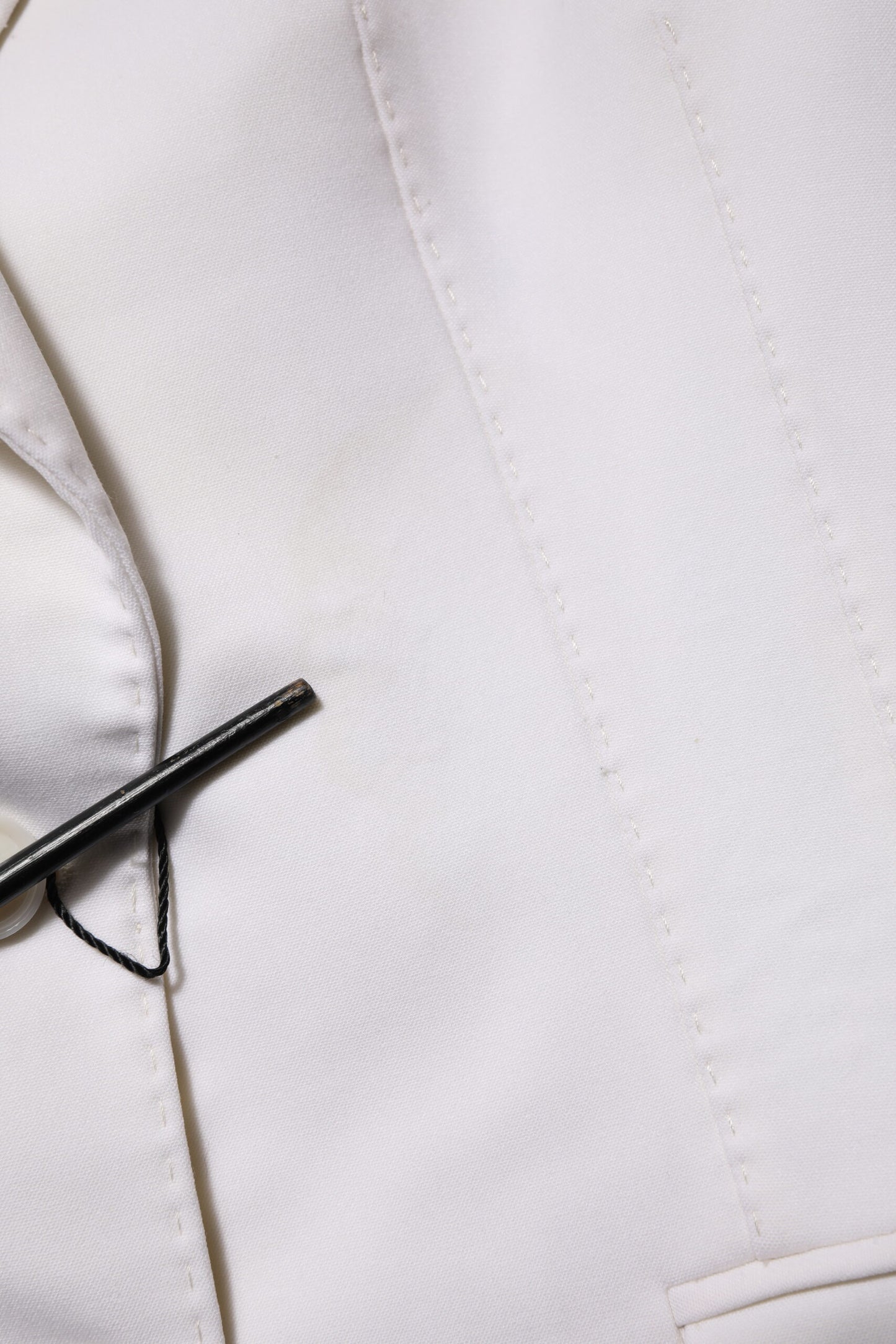 White Wool Single Breasted Women Coat Jacket