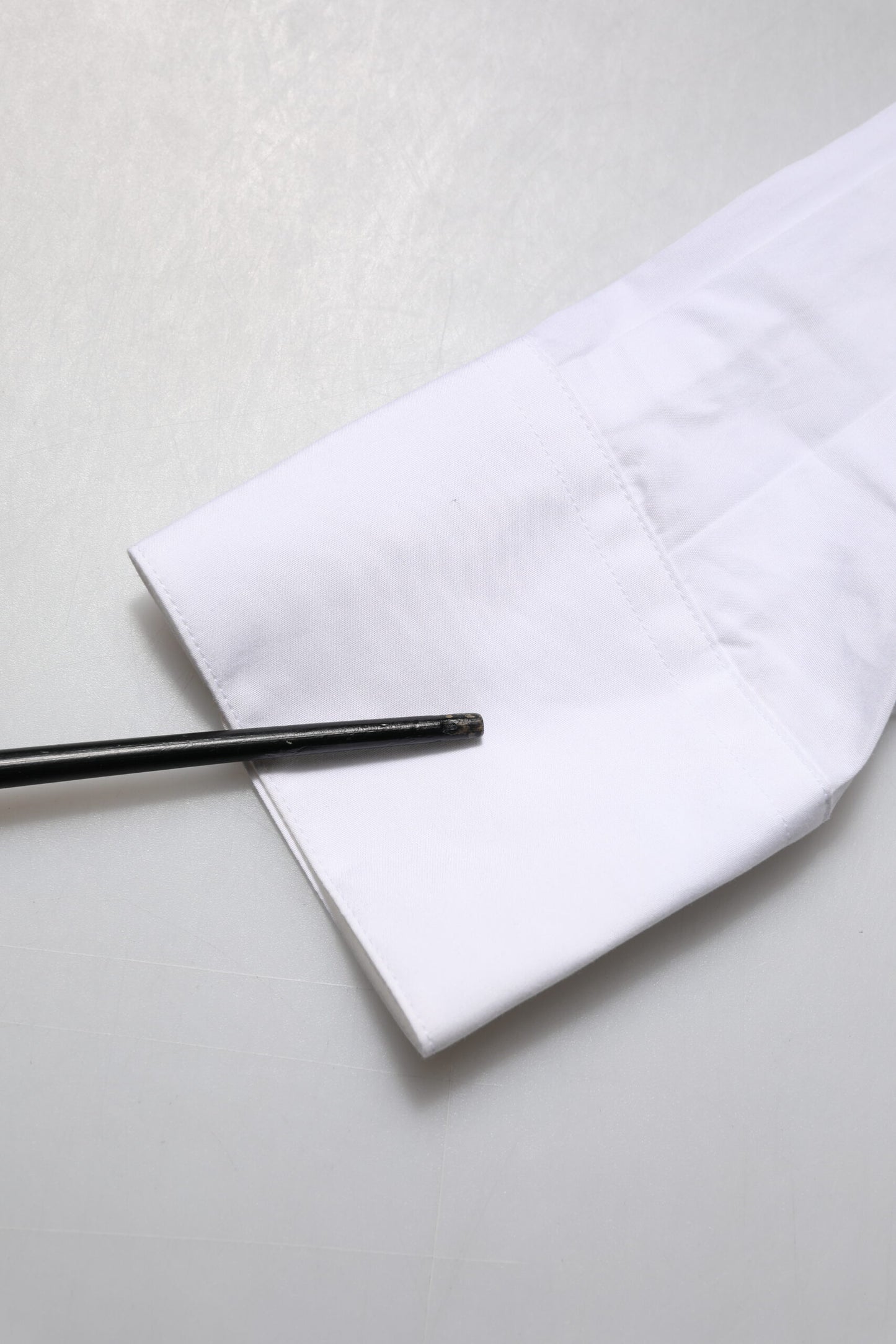 White Crystal Embellished Collared Shirt Top