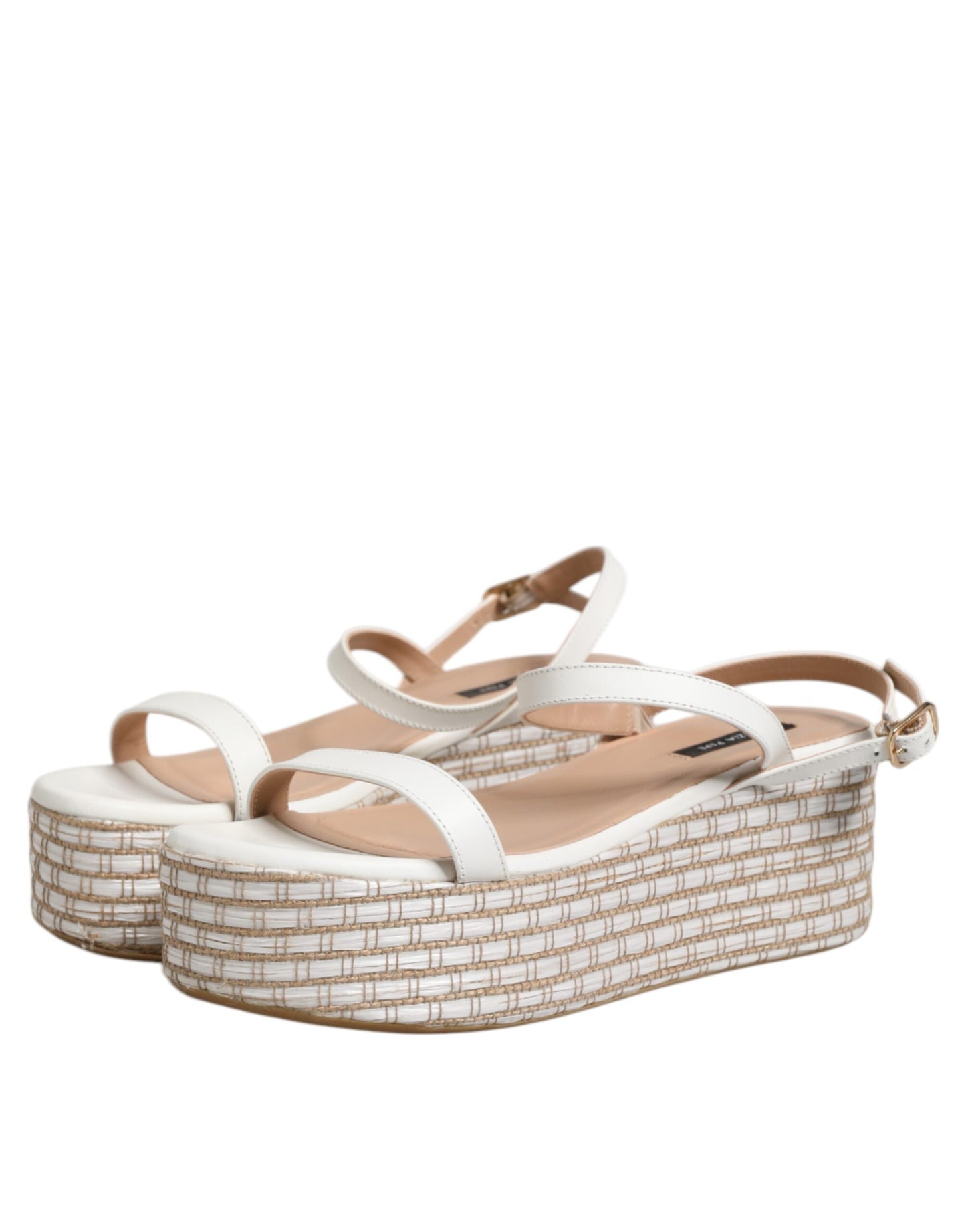 White Espadrilles Ankle Strap Sandals Shoes