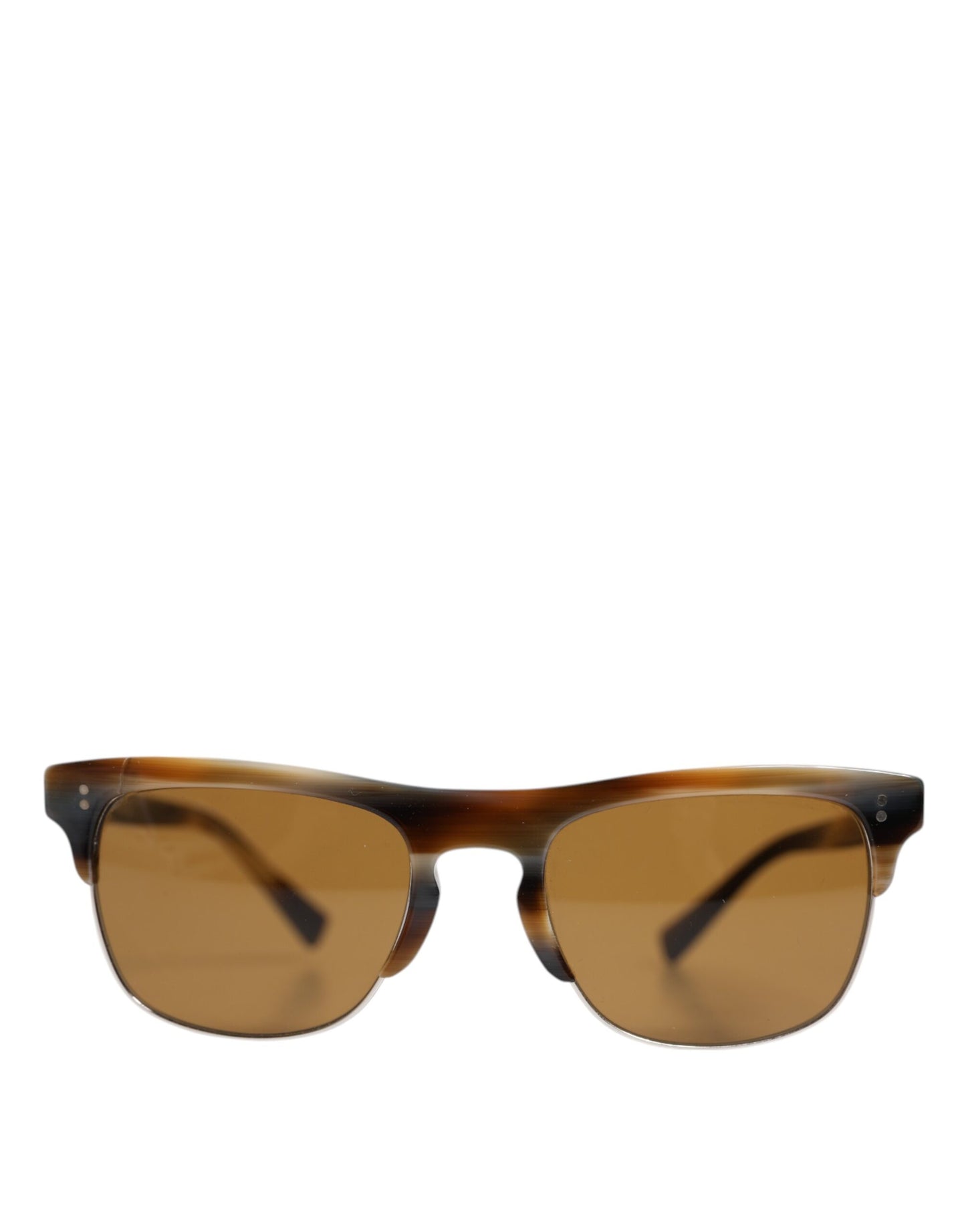 Brown Striped Acetate Square DG4305 Eyewear Sunglasses