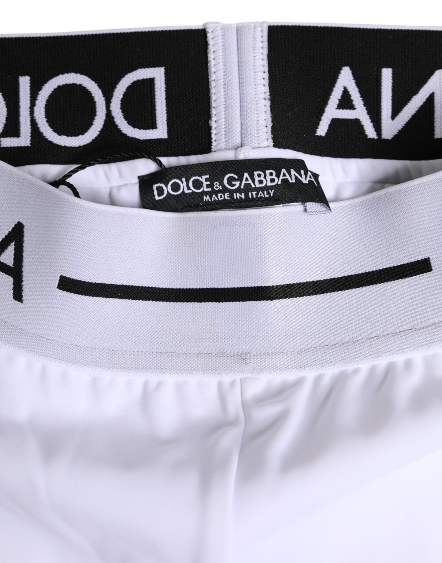 White Nylon Logo Waistband Boxer Brief Underwear
