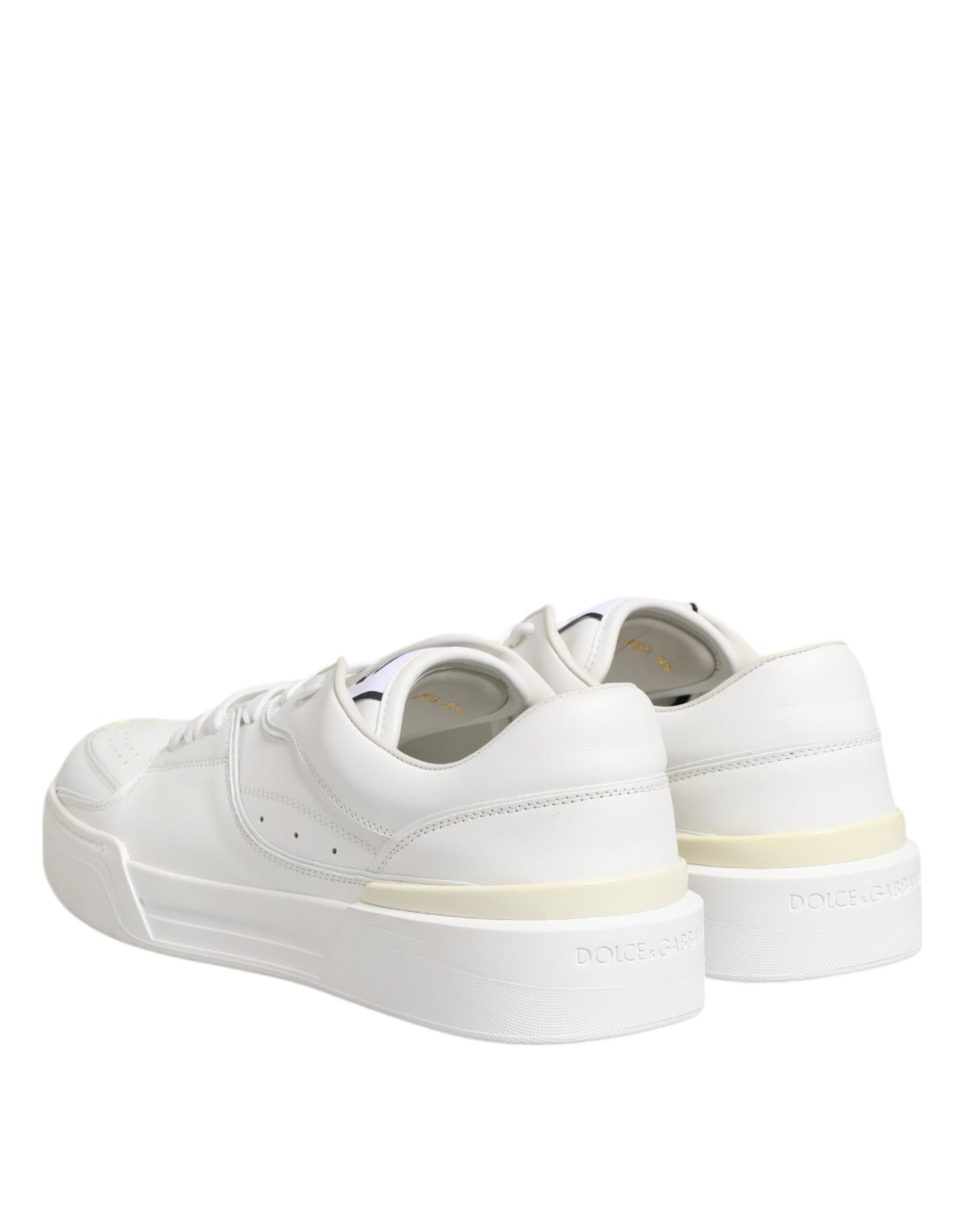White Miami Leather Low Top Sneakers Shoes