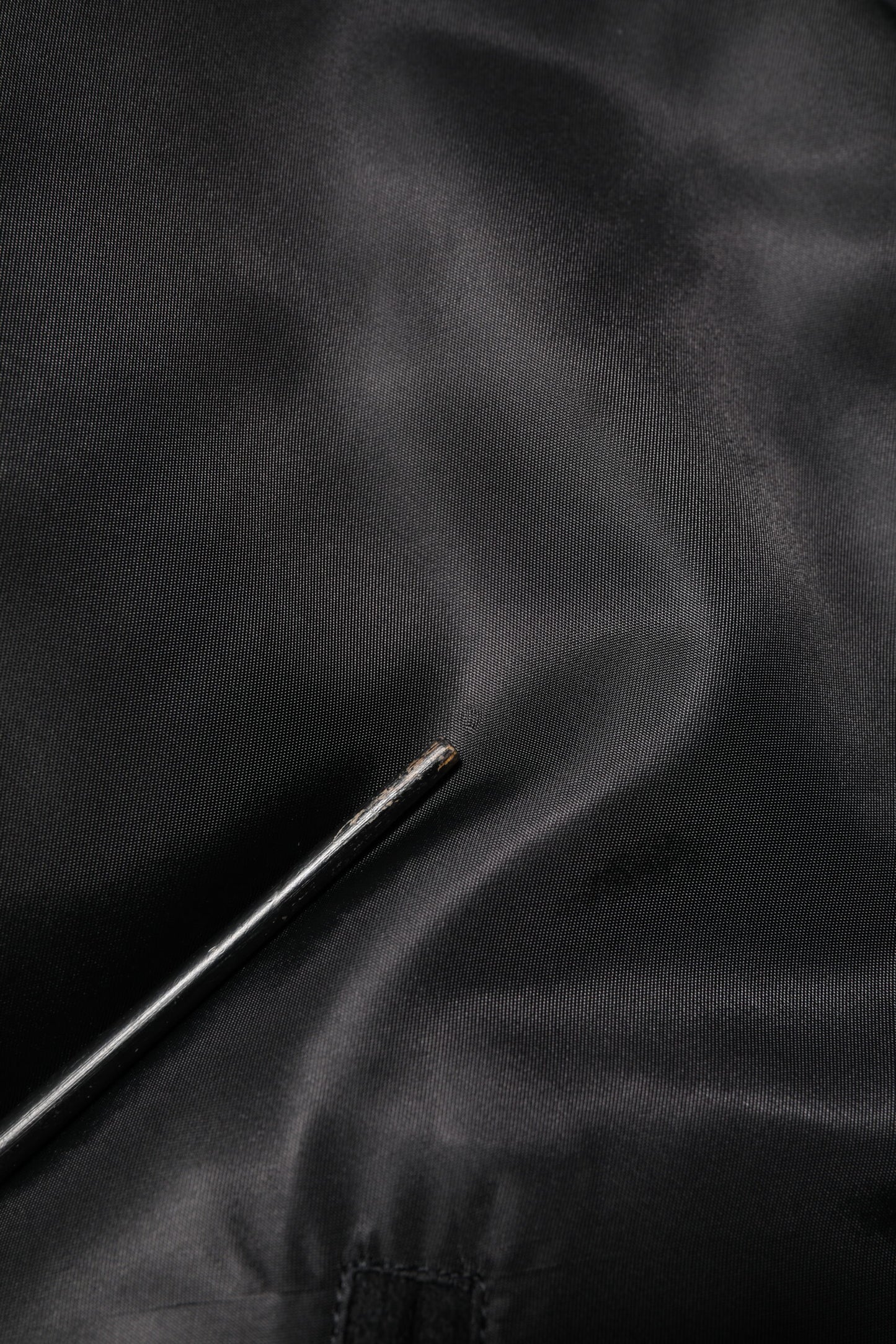 Black Polyester Logo Plaque Bomber Jacket