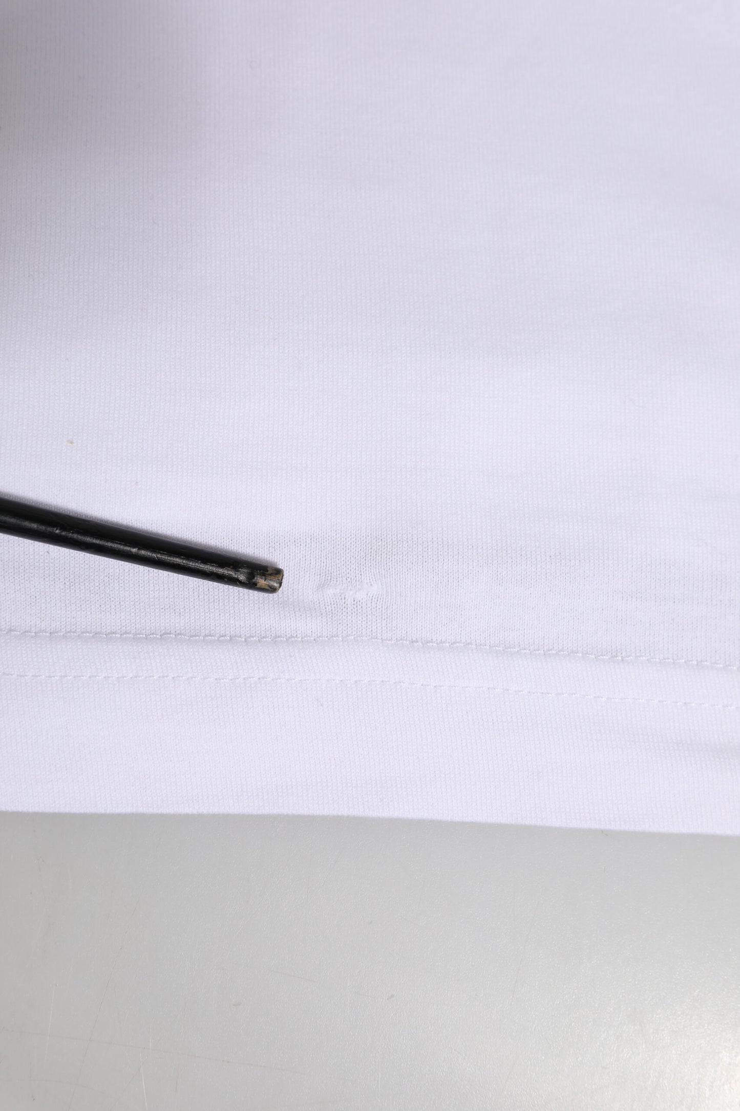 White Logo Crew Neck Short Sleeves T-shirt