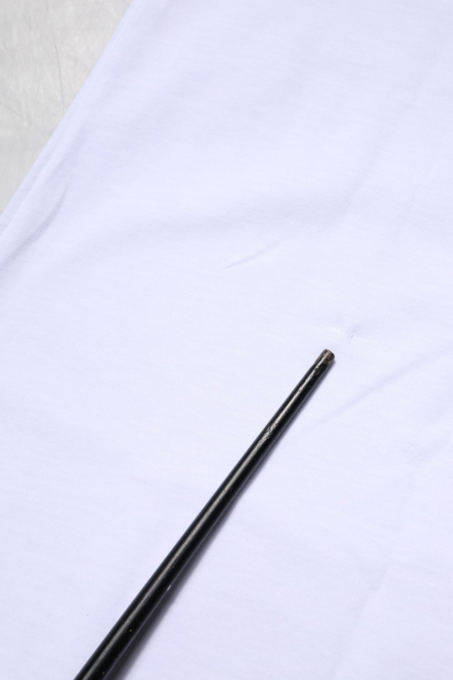 White Cotton Goodluck 2023 Crew Neck T-shirt