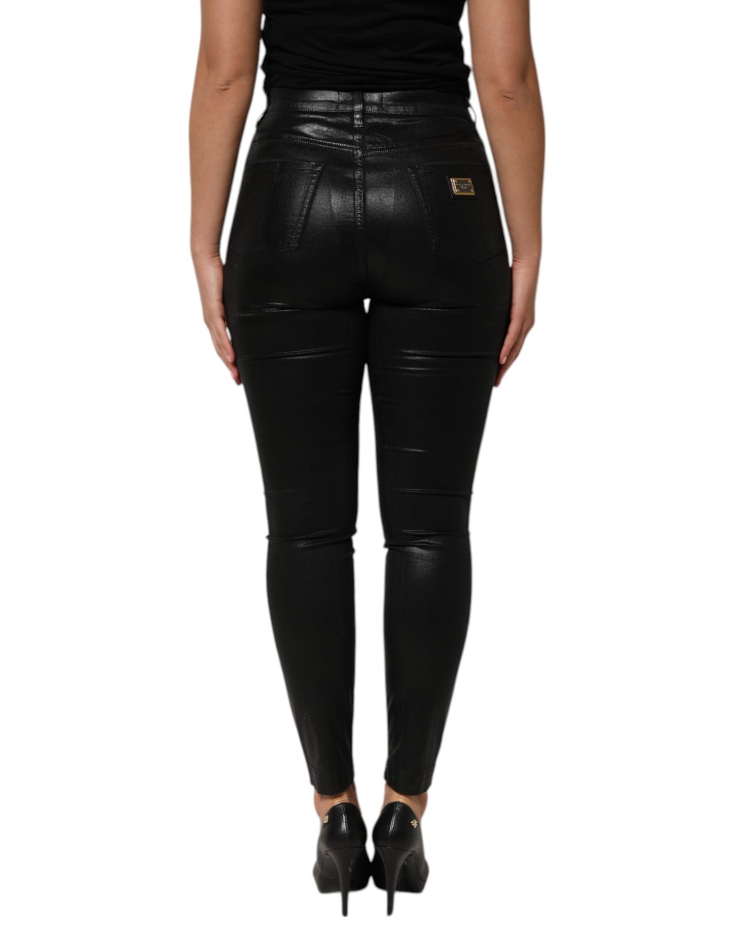 Black High Waist Skinny GRACE Denim Jeans