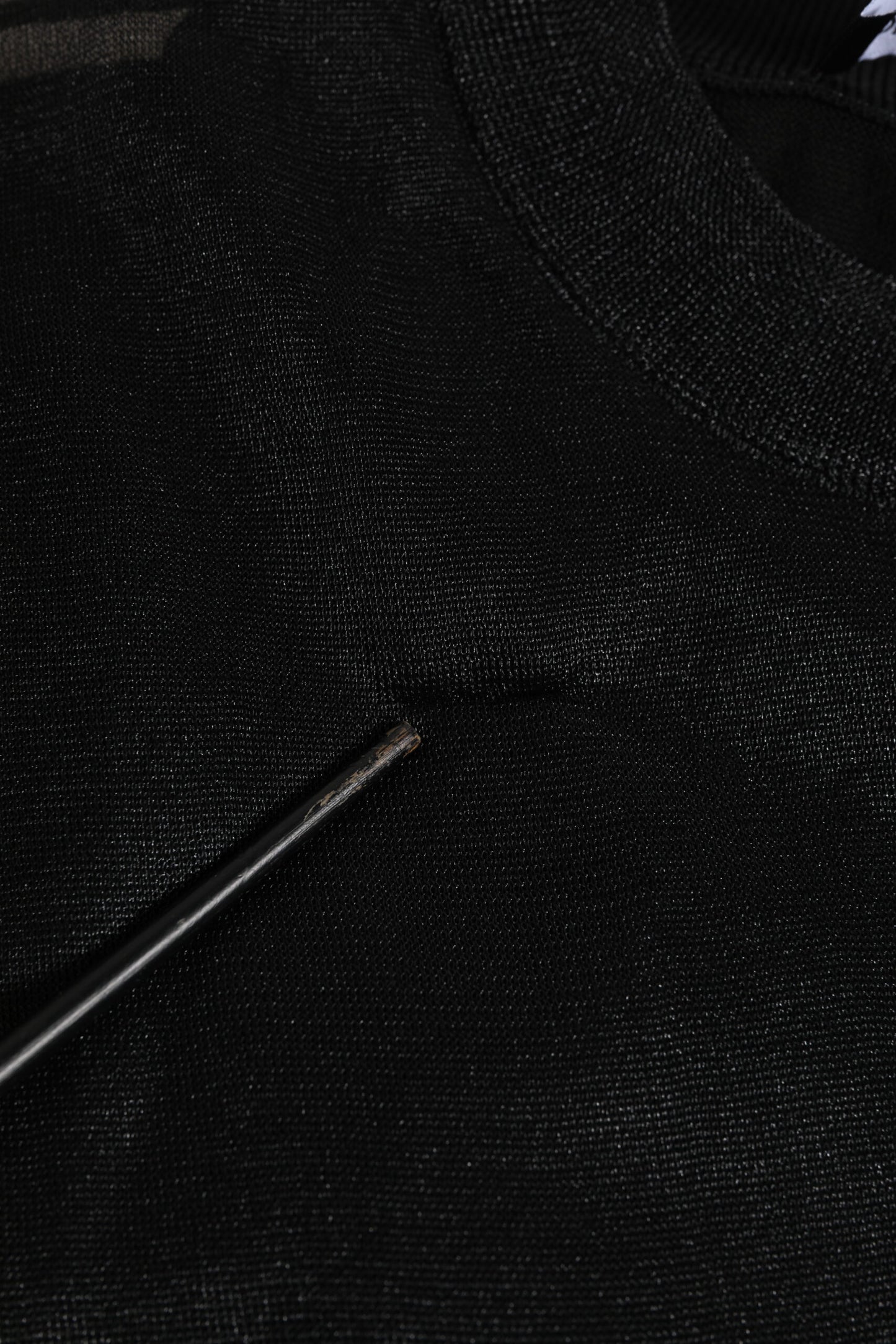 Black Polyester Pullover Sweatshirt Sweater