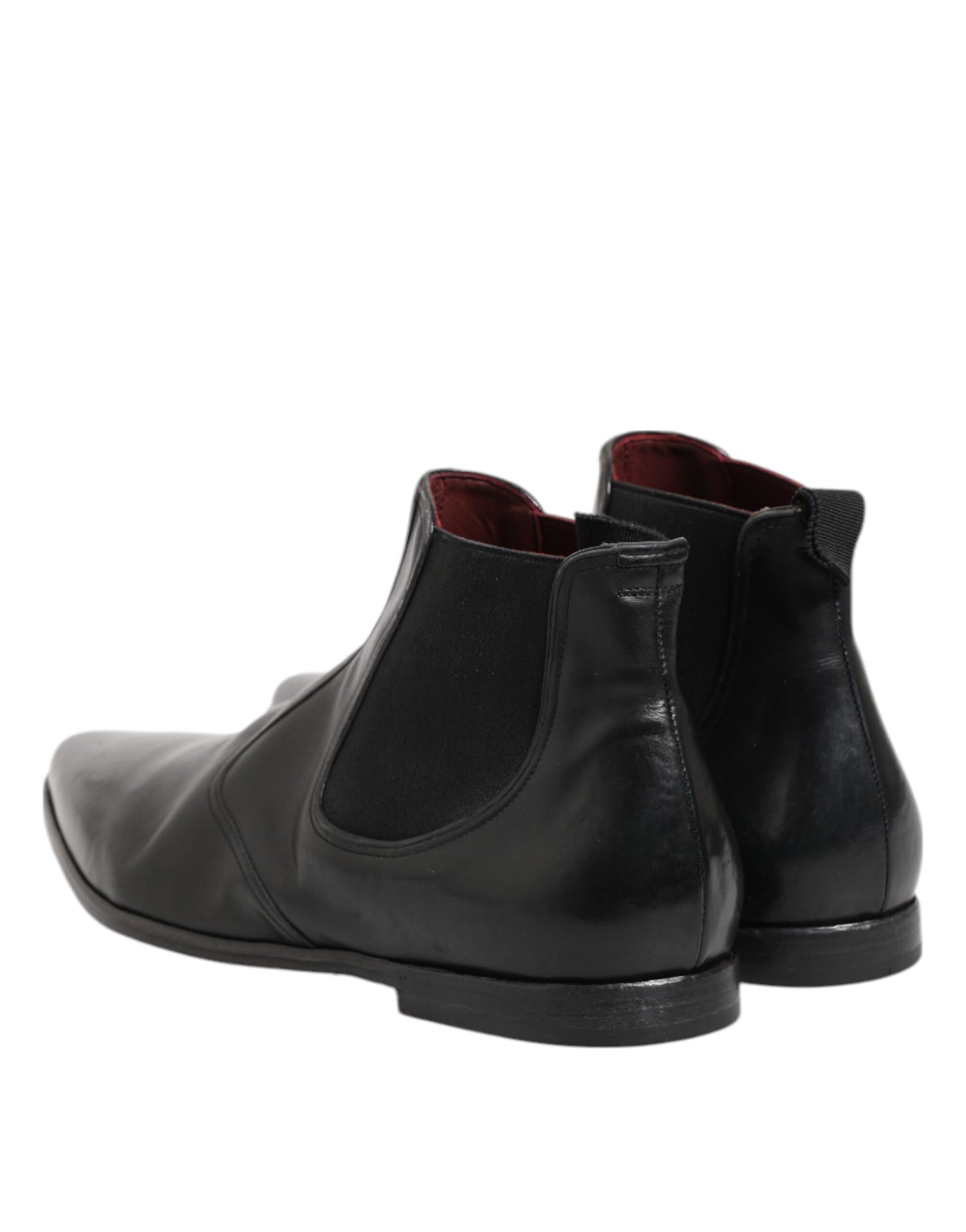 Black Chelsea Slip On Men Ankle Boots Shoes