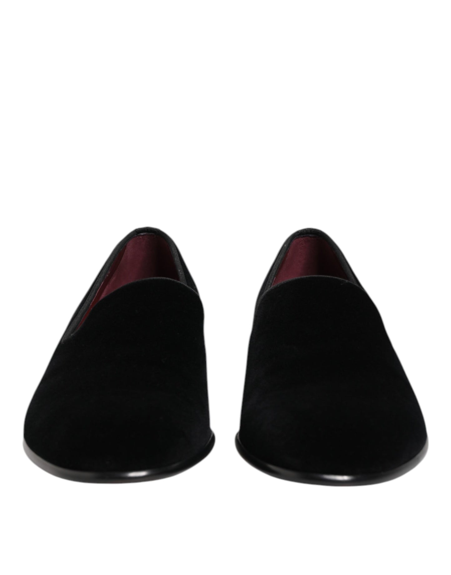 Black Velvet Slip On Men Loafers Formal Shoes