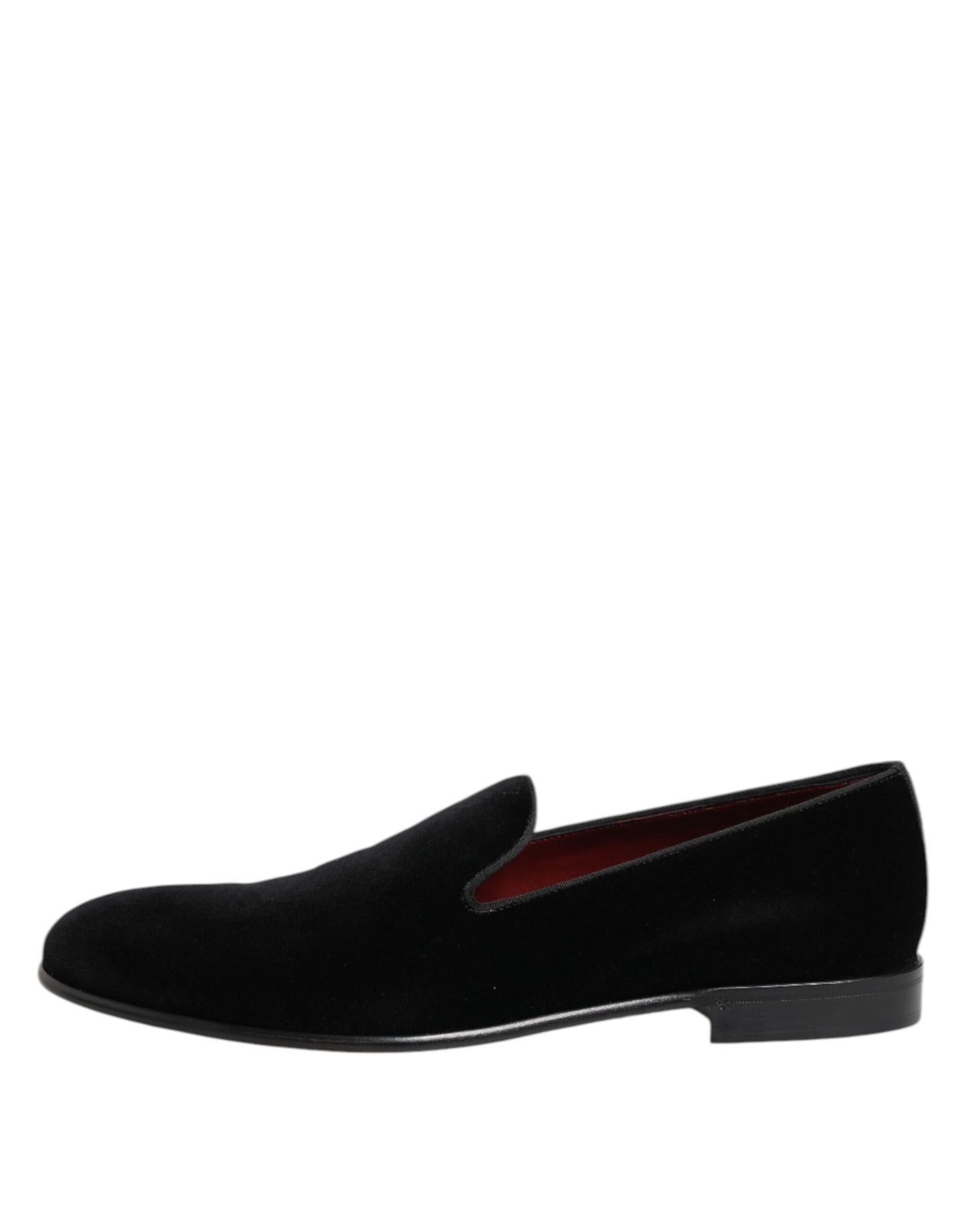 Black Velvet Slip On Men Loafers Formal Shoes