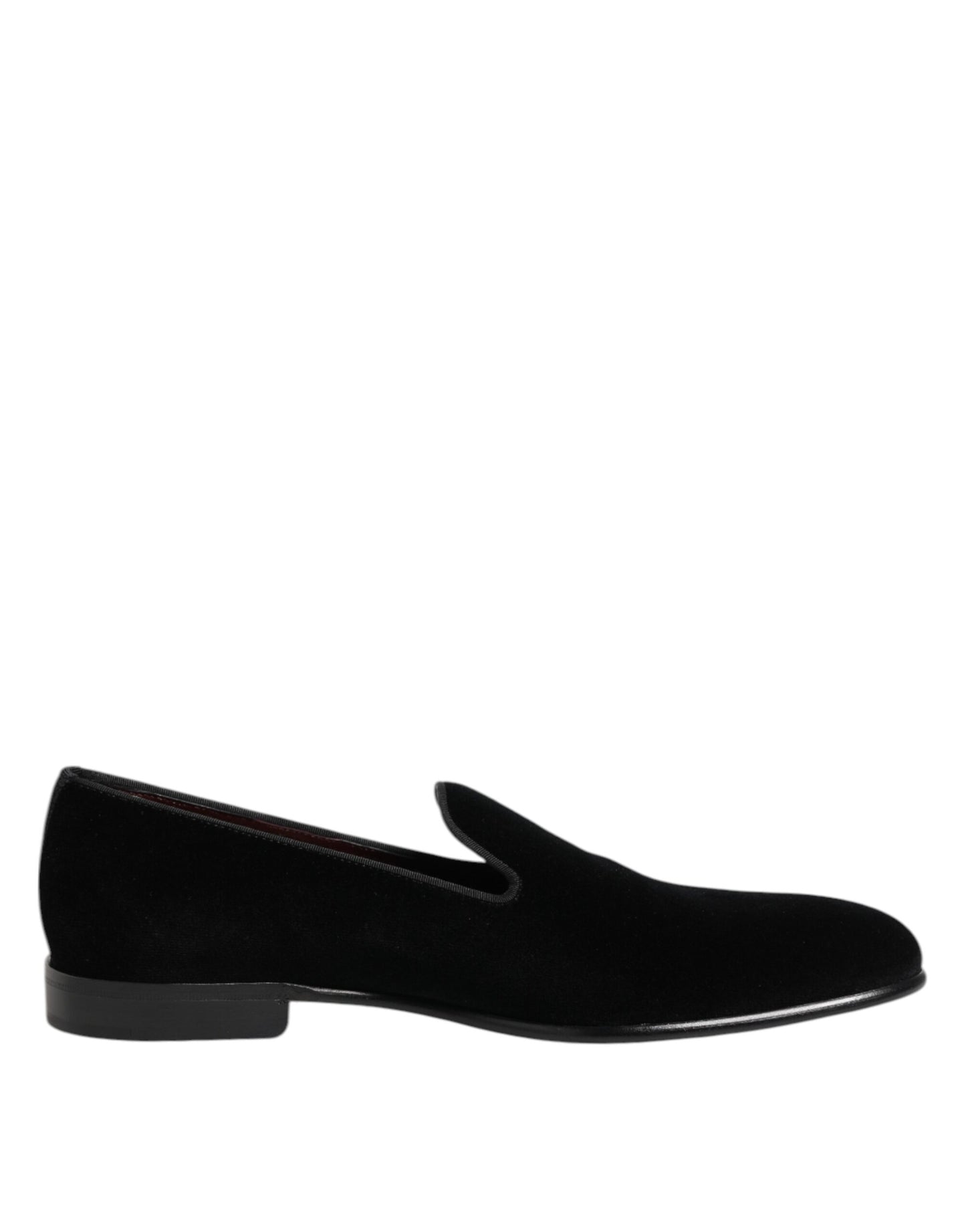 Black Velvet Slip On Men Loafers Formal Shoes