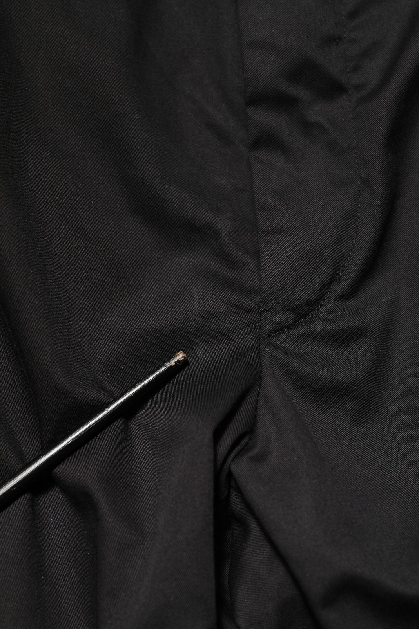 Black Cotton Tapered Men Formal Trousers Pants