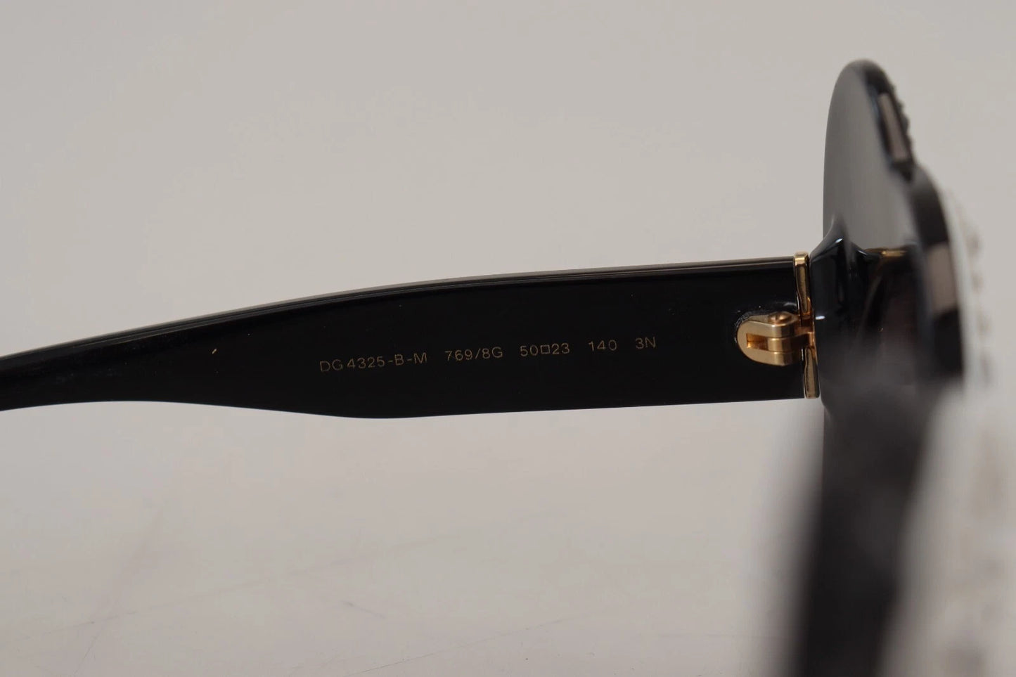 DG4325BM White Black Acetate Crystal Shades Sunglasses