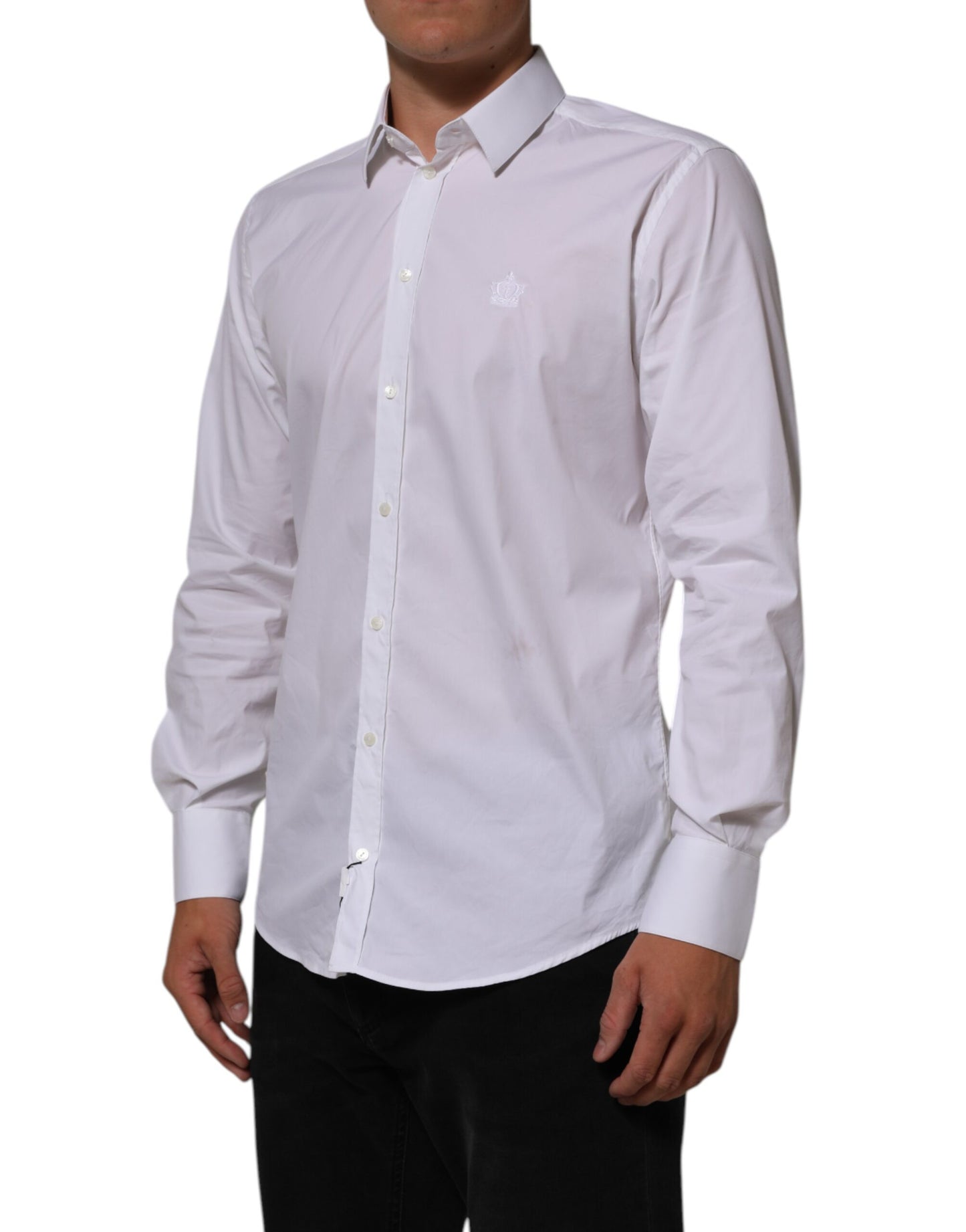 White Cotton MARTINI Formal Men Dress Shirt