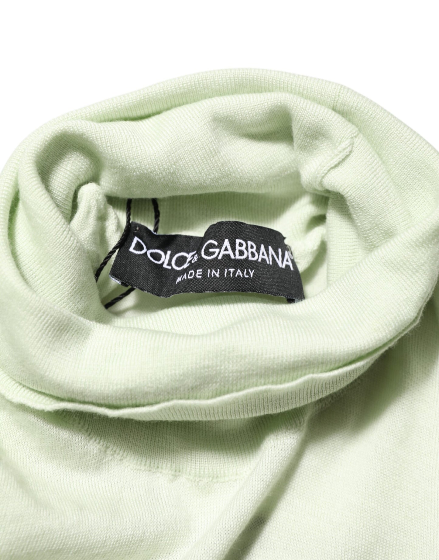 Light Green Logo TurtleNeck Pullover Sweater