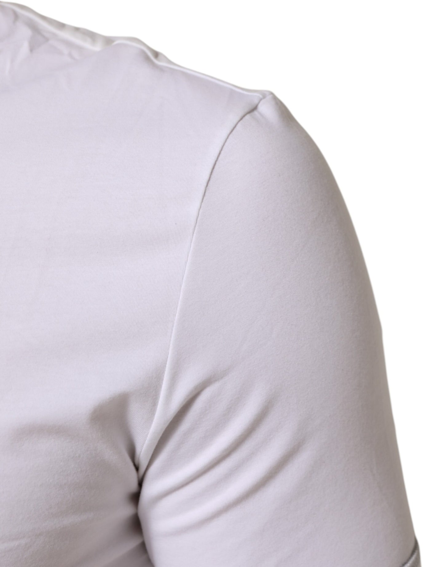 White Cotton Round Neck Men Underwear T-shirt