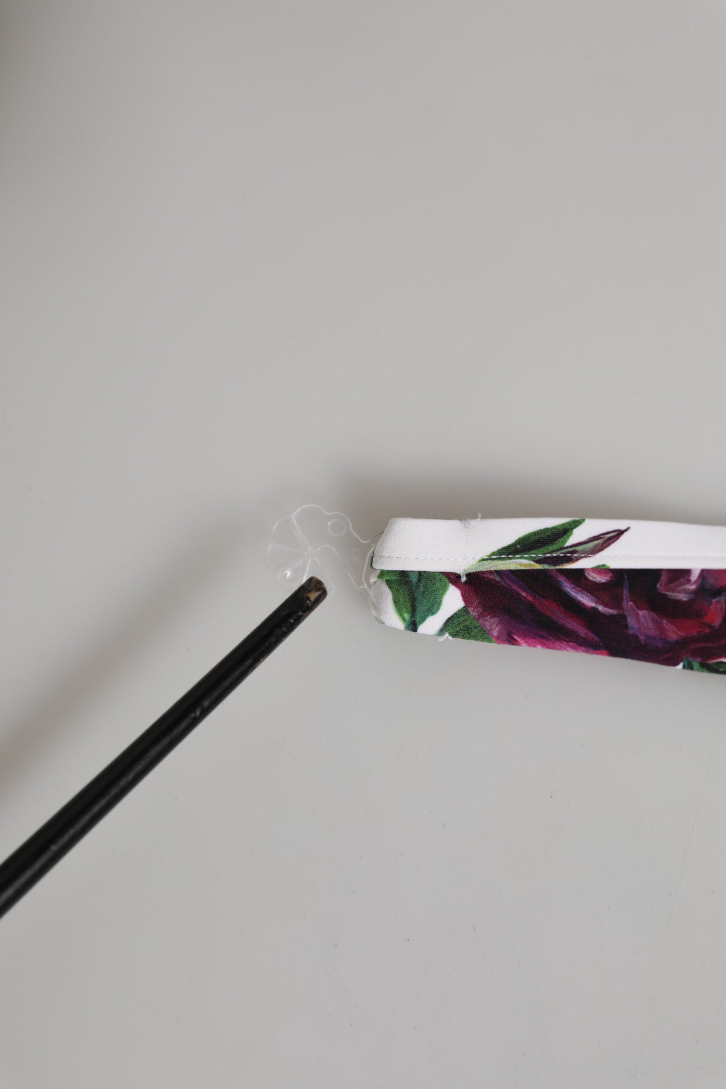 White Floral Print Halter Bikini Top Swimwear