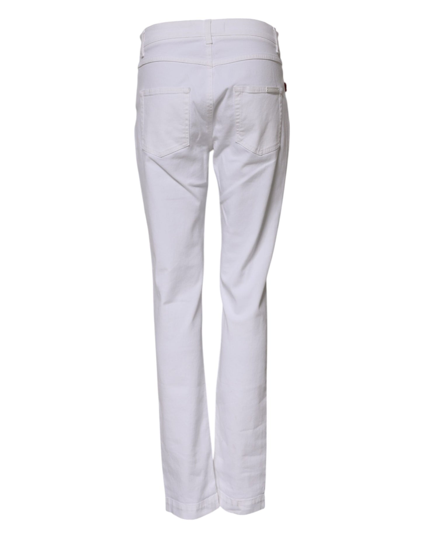 White Floral Sequined Embroid GIRLY Denim Jeans