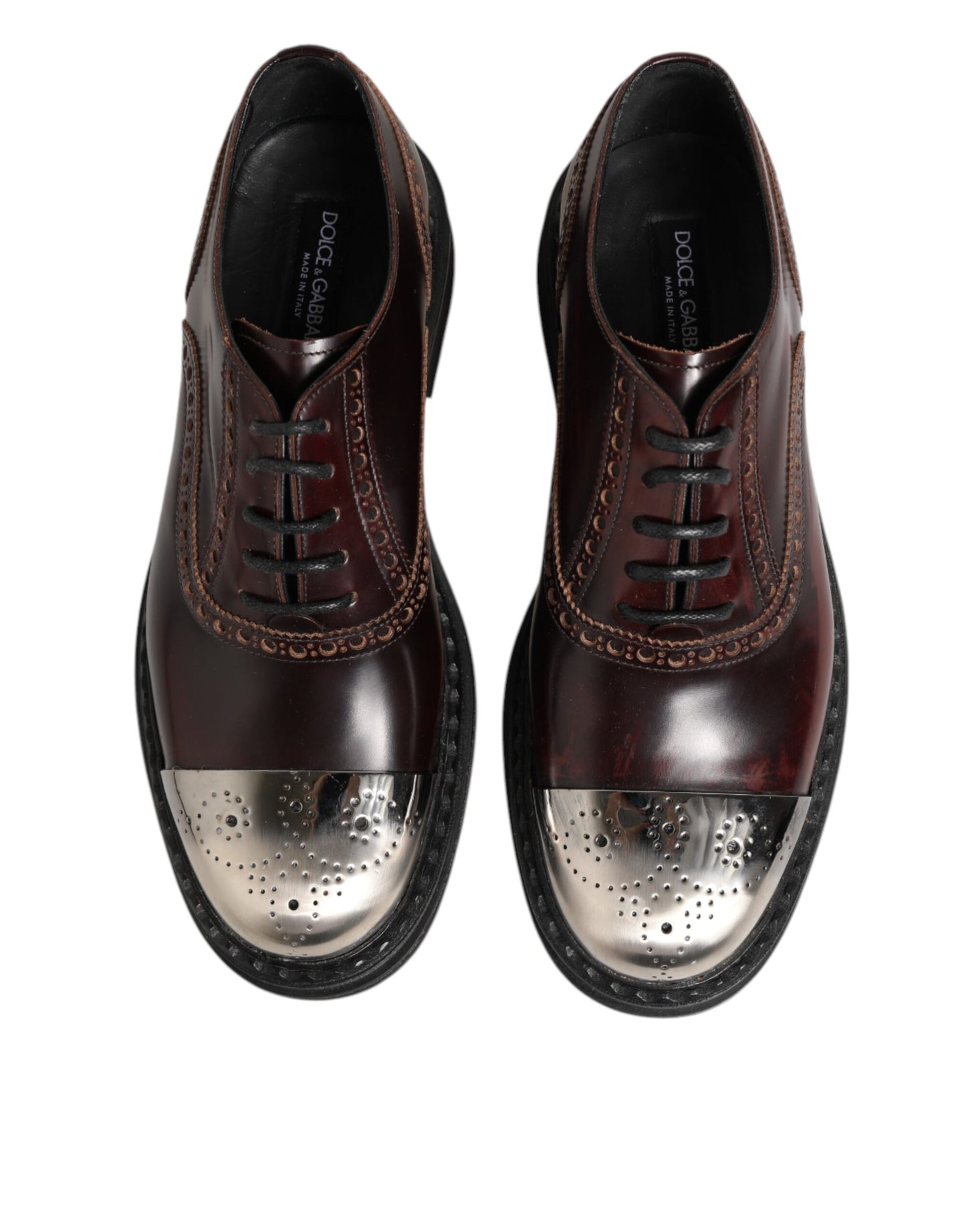 Brown Leather Lace Up Dress Men Oxford Shoes
