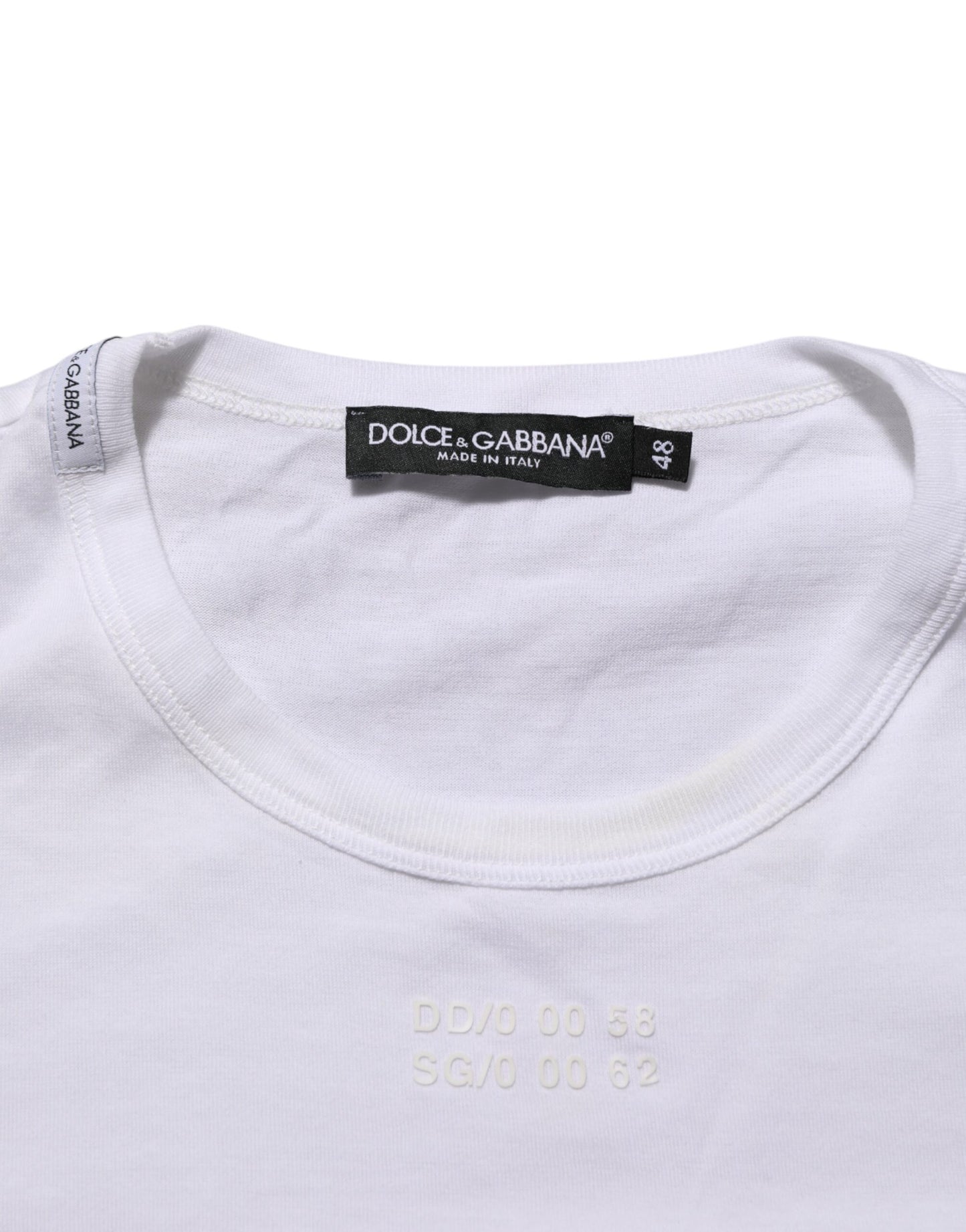 White Cotton Pocket Crew Neck Men Tee T-shirt