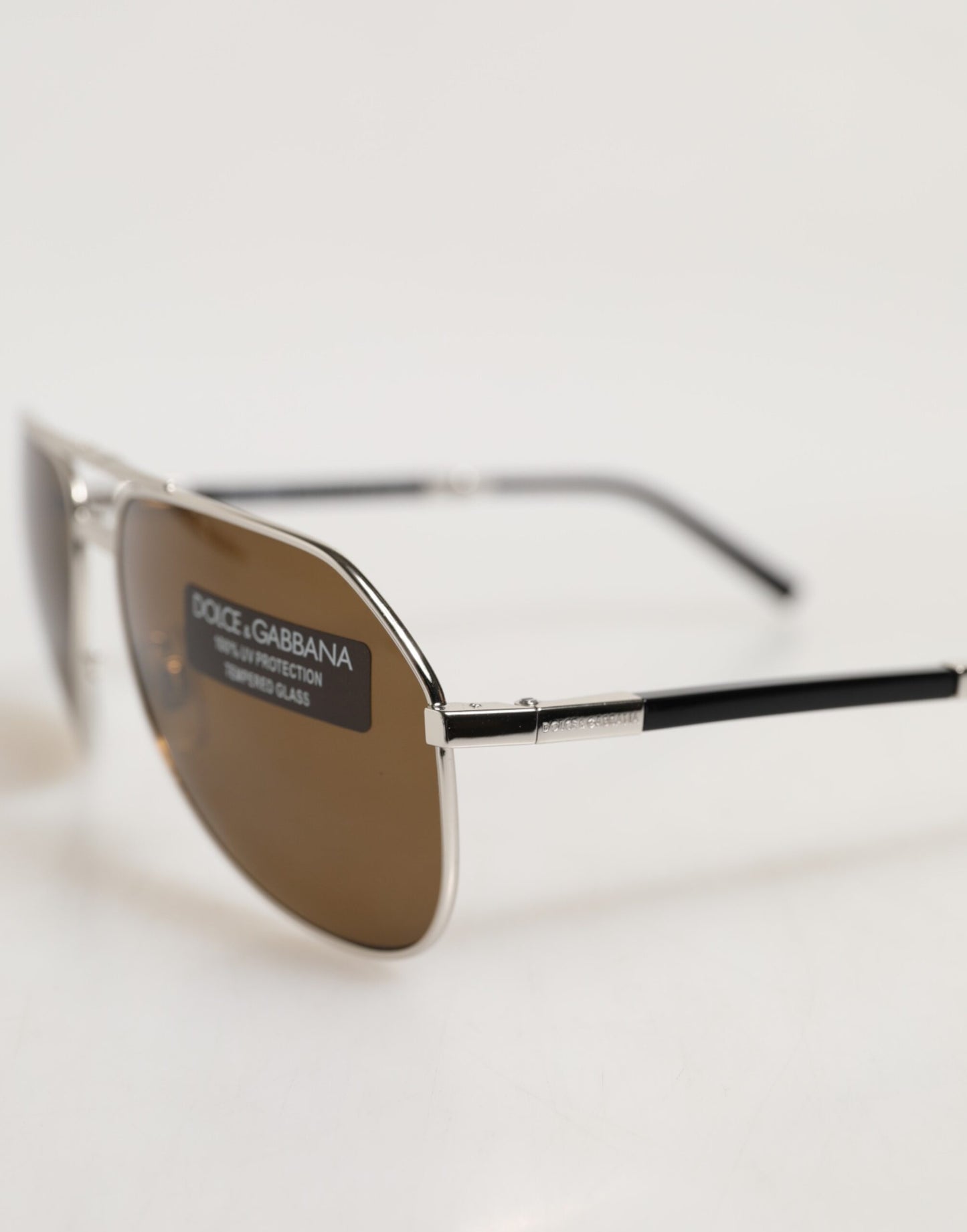 DG2106K Silver Frame Aviator Shades Eyewear Sunglasses