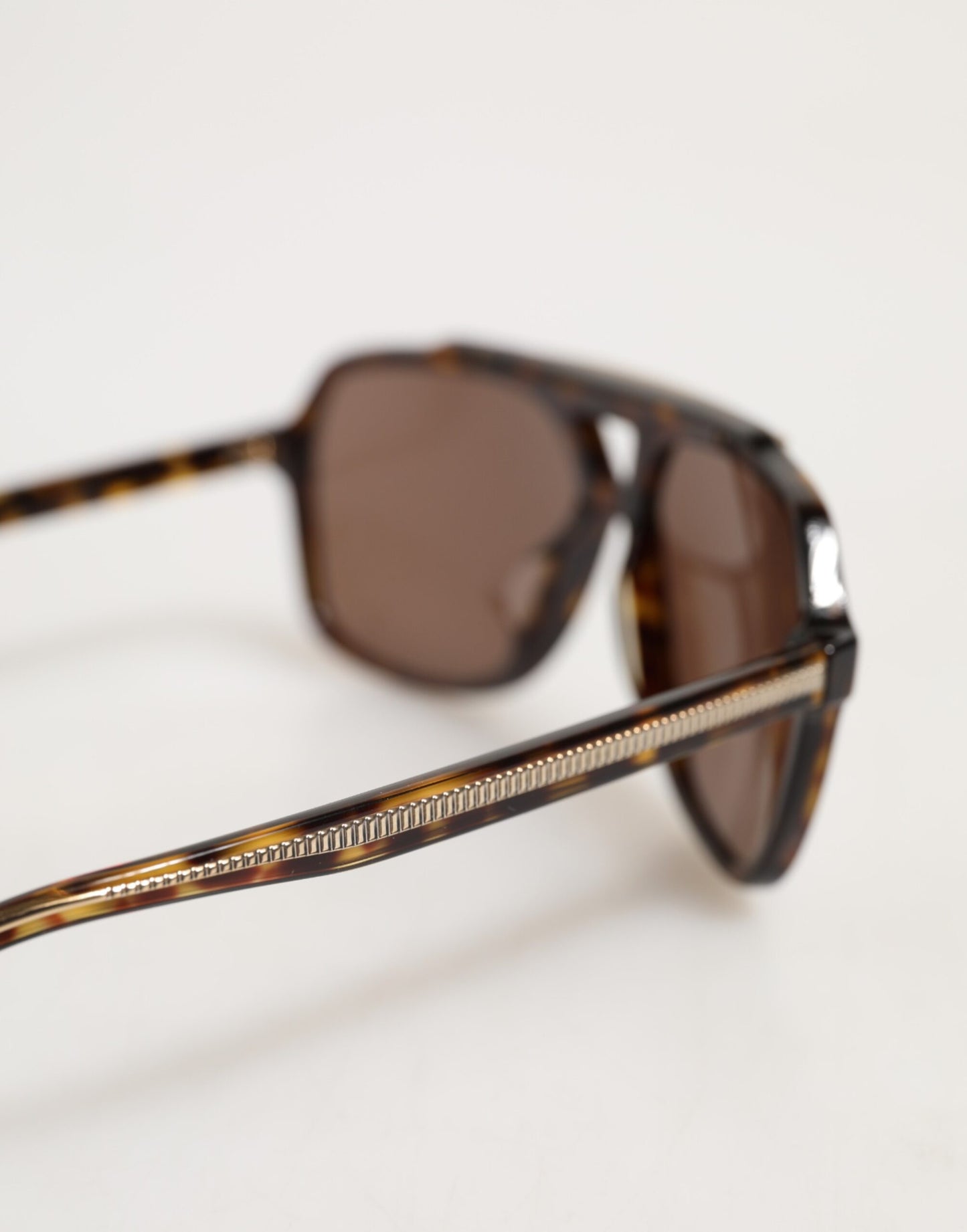 Dark Brown Tortoise Shell Pilot Frame Sunglasses