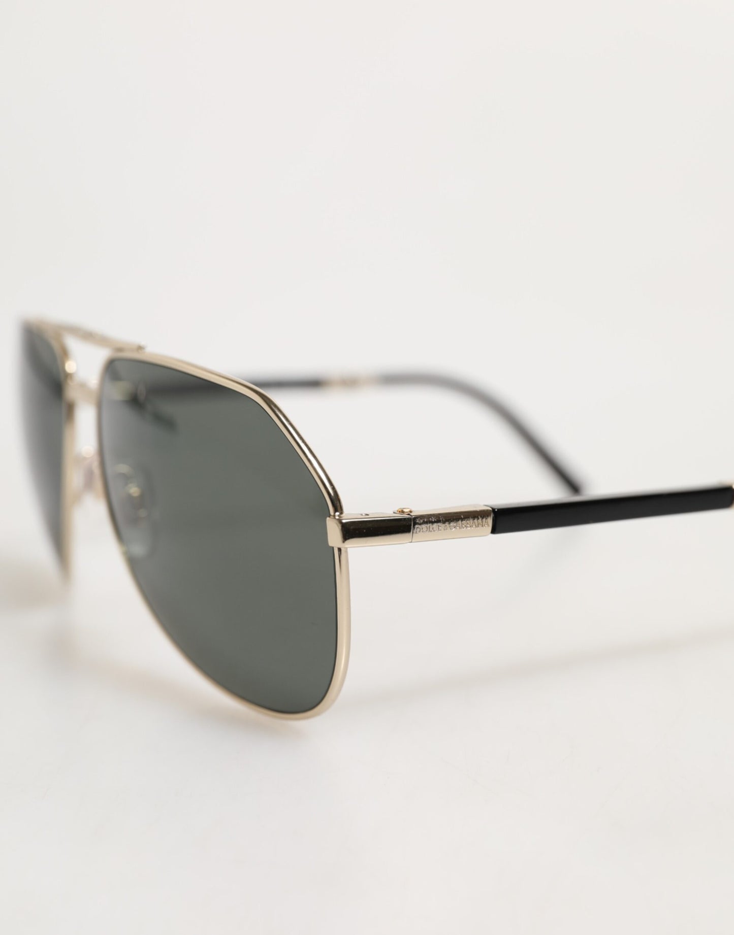 DG2106K Black Gold Plated Polarized MetalFrame Sunglasses