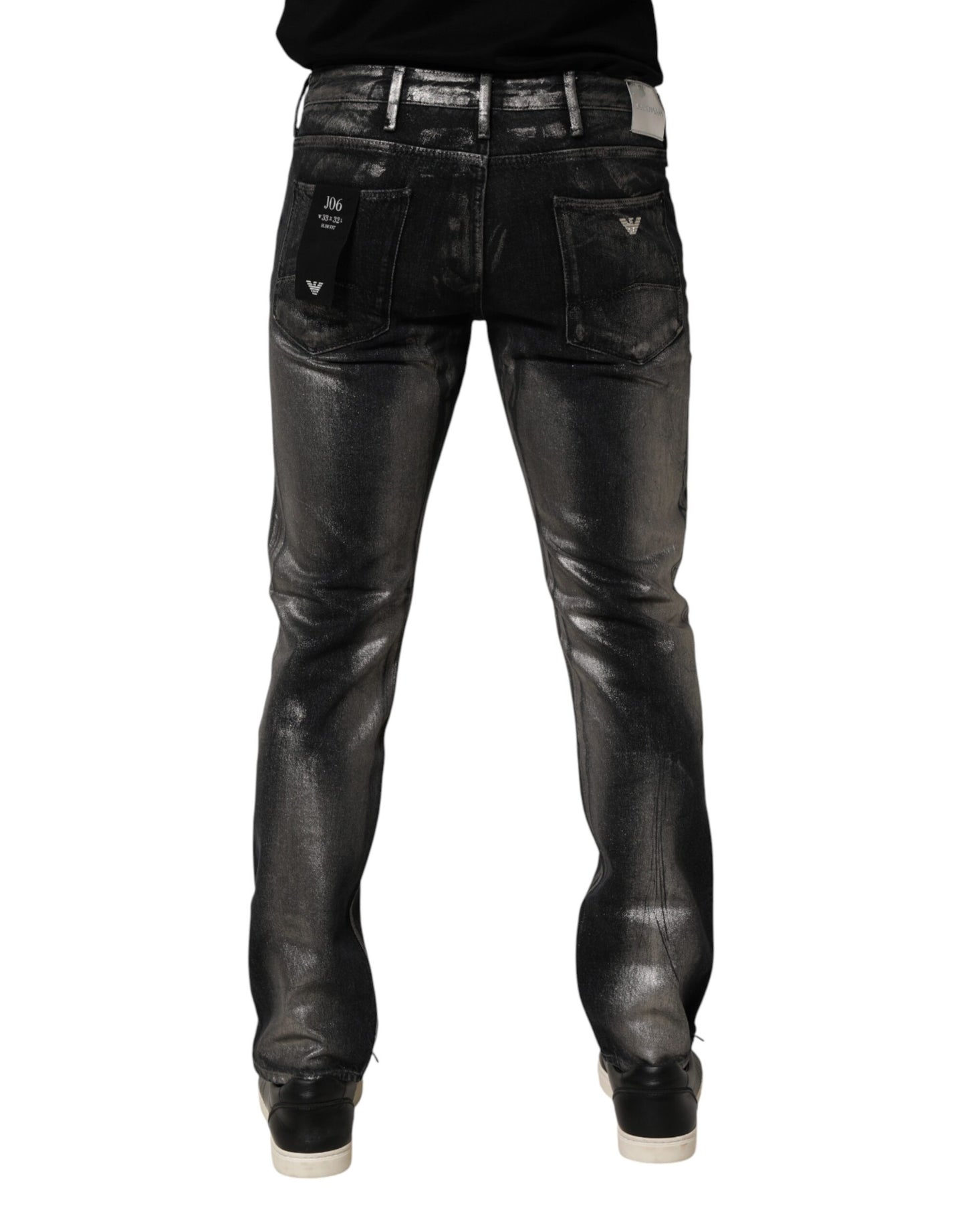 Black Washed Slim Fit Men Denim Trouser Jeans