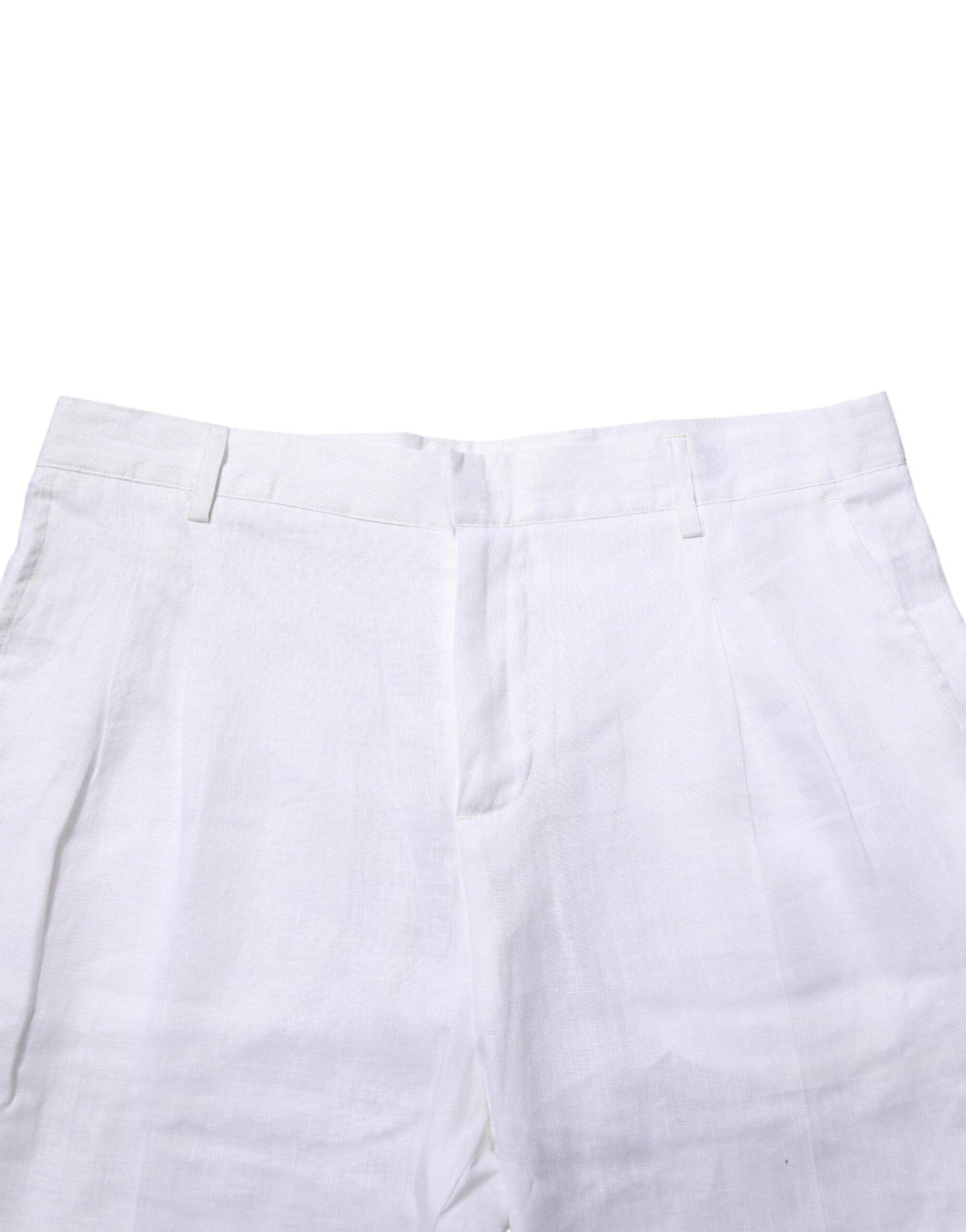 White Linen Formal Dress Trouser Pants