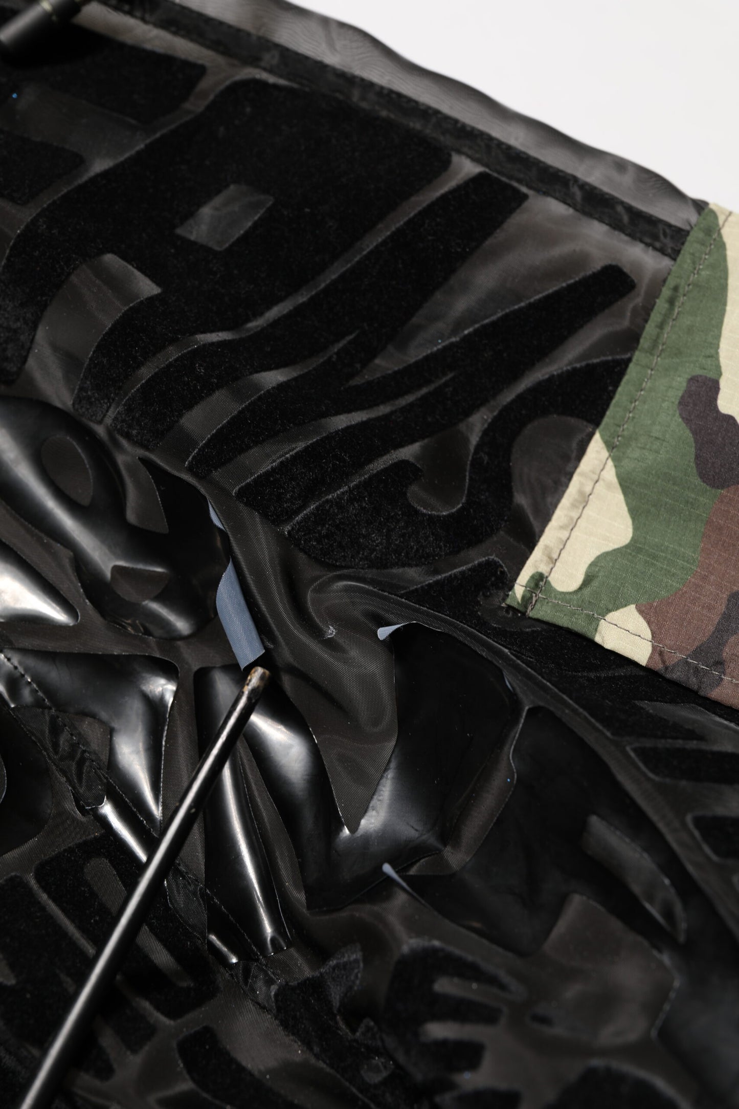 Black Camouflage Hooded Men Full Zip Sweater